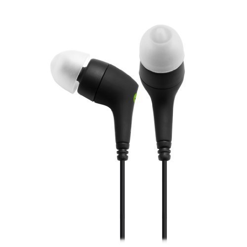 FreeTalk Talk-8100 Handsfree Stereo Skype Ear Buds with Microphone - Black with White Tips