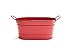 Nantucket Seafood Red Serving Tub Ice Bucket, 5.25 x 11 x 4.5 inches