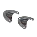 Amarine Made 2 PCS Stainless Steel Clamshell Vent/Wire Cover Clam Shell Vent for Boat (2-Pack,1-3/4")