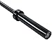 HulkFit Solid 2-Inch Olympic Bar Barbell Weight Lifting Bar, 700-Pound Capacity (Black, 7-Foot)