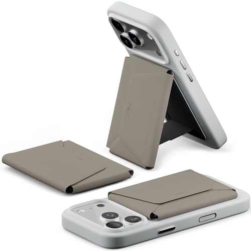 MOFT Magnetische Wallet, 8 Kartenhalter, Handyständer mit Zug-zum-Zugriff-Design, RFID-Blockierung, Winkelverstellung & MOVAS Minimalist Snap Field Wa