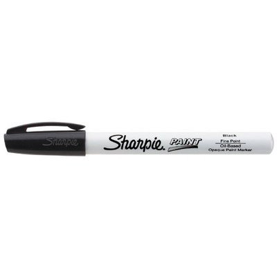 Sharpie - Fine Point Paint Marker [Set of 3], Black, Permanent, Quick drying