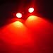 YITAMOTOR 10 X 5730 9W 18mm Eagle Eye LED Car Motor DRL Backup Red Lights bulbs 12V