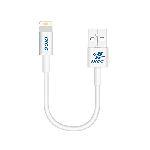 iXCC Element Series 4 inch Apple MFi Certified Lightning 8pin to USB Charge and Sync Cable for iPhone SE/5/6/6s/7/Plus/iPad Mini/Air/Pro - White