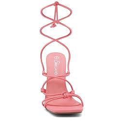 Shoe Land Womens SL-MELODY Lace Up Heeled Sandal