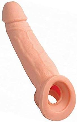 Silicone penile Condom Expander expands Male Chastity Toys Lengthen Cock Sleeves Dick Socks Reusable Condoms - Flesh01101