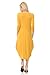 Pastel by Vivienne Women's Cocoon Midi Dress With Pocket Large Mustard