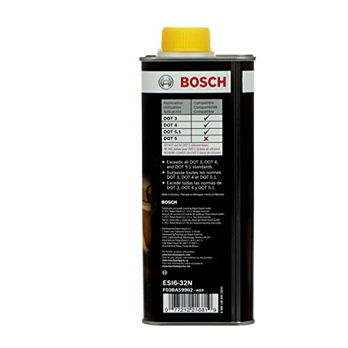 BOSCH ESI6-32N Brake Fluid (Direct Replacement for DOT 3, DOT 4, and DOT 5.1) - 1 Quart