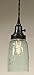 Quart Open Bottom Mason Jar Pendant Lamp - Rustic Brown