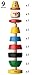 BRIO Infant & Toddler 30120 - Stacking Clown - 9 Piece Wood Stacking Toy for Kids Ages 1 and Up