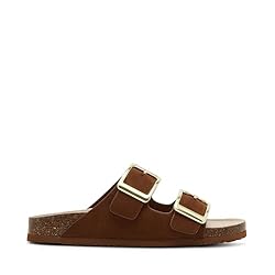 Madden Girl Women's Bodiee Slide Sandal, Chestnut