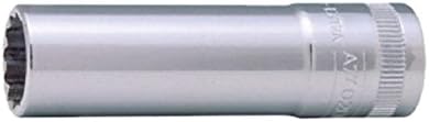 Bahco Socket Spanner Inserts 3/8 inch Long, 12KANT SW 13 MM, Silver