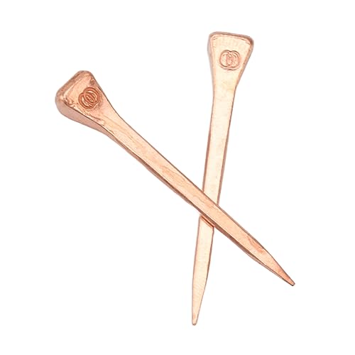250-Pack Copper Plated Horseshoe Nails - 47.5mm E4 Size For Equestrian Care