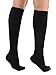 ABSOLUTE SUPPORT Compression Socks for Men 20-30mmHg, Made in USA Opaque Graduated Support Knee High for Embolism, Swelling, Varicose Veins Circulation - Black, Large, A104BL3