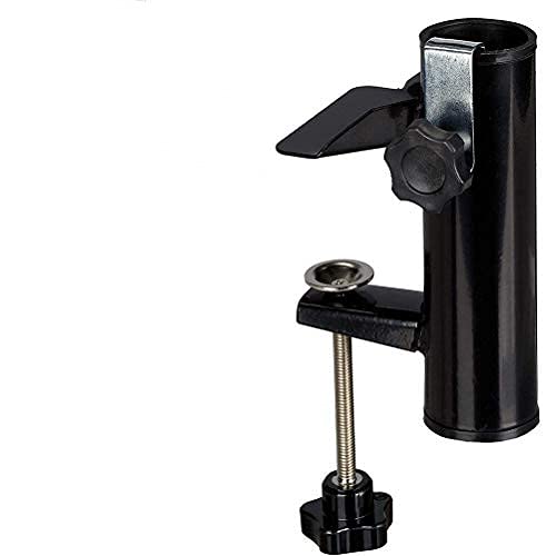 BSTCAR Parasol Umbrella Holder, Parasol Base Stand Steel Balcony Parasol Umbrella Clamp Clip Parasol Umbrella Railings for Table Deck Fence, Parasol Umbrella Accessories