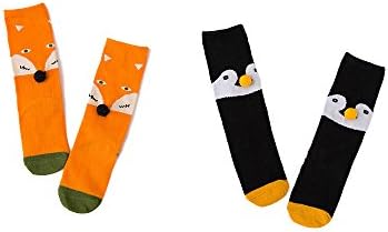 Yeapook Baby Girls Boys Knee High Stockings Cute Animal Cartoon Toddler Socks -2 pack (4-6 y, color 1)
