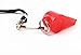 Adecco LLC 6 Pack Plastic Coach Whistles, Sports Referee Whistles with Lanyard, Red Whistle for Lifeguard Training Sports Safety Emergency