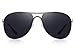 MERRY'S Mens Driving Polarized Sunglasses Coating Lens Driving Shades Classic Brand Sun glasses S8712 (Silver&Gray, 62)