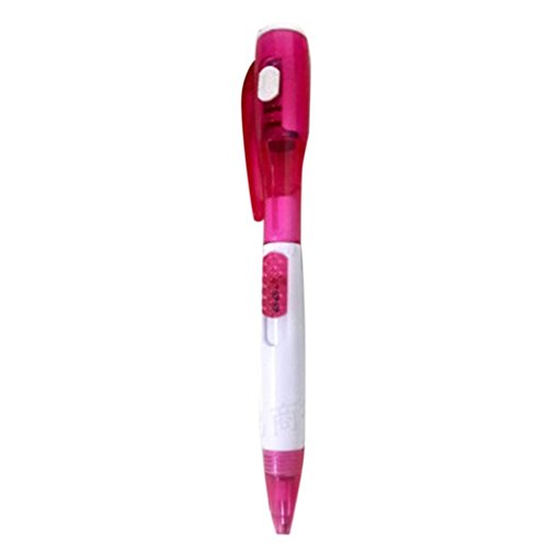 LED Lights Ballpoint Pen Multifunction Retractable Pen for School Kids Cute Novelty