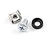 CablesOnline 50 Piece Server Rack & Cabinet M6 Cage Nuts & Mounting Screws (RR-H50B)