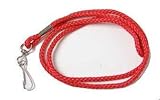 WHISTLE STRAP - LANYARD - RED - BRAIDED