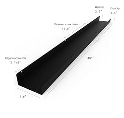 DIY CARTEL Made in USA Floating Metal Wall Shelf
