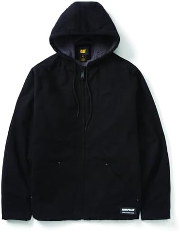 ジャケット・アウター Katze CAT Men's 1040023 Insulated Oxford Jacket - Medium Regular - Black