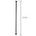 MyGift 33 Inch Matte Black Metal Corner Hanging Garment Rack, Heavy Duty Clothing Bar