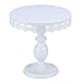 VILAVITA 10 Inch Cake Stand Round Cupcake Stands Metal Dessert Display Cake Stands, White