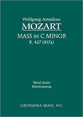 Mass In C Minor K 427 Vocal Score Latin Edition Wolfgang Amadeus Mozart Alois Schmitt 9781932419221 Amazon Com Books