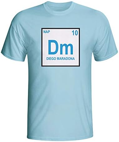 Airosportswear Diego Maradona Napoli Periodic Table T-shirt (sky Blue)
