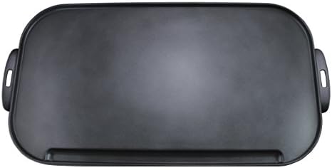 Little Griddle ANYWARE Ceramic Cast Aluminum Double-Burner Griddle, Large, Charcoal