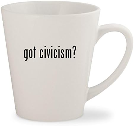 got civicism? - White 12oz Ceramic Latte Mug Cup