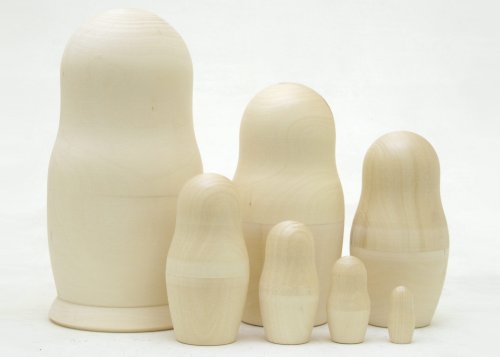 Blank Nesting Doll 7pc./8