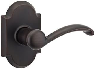 Kwikset 97880-859 Austin Signature Half Inactive Right Handed Rustic Dummy Door Lever, Venetian Bronze