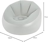 Bestway Inflatable Chair Outdoor LED Armchair Grey view 3