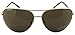 Kenneth Cole Reaction Half Rimless Aviator Sunglasses, Gold/Brown