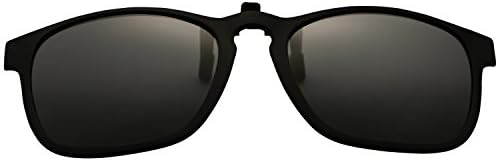 JOLITCHION Classic Driving Clip on Eyewear Flip Up Sunglasses Lens With TR90 Frame Polarized Glass