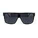 JuicyOrange KUSH Men's Sunglasses Flat Top Square Frame Black Dark Lens, 5 5/8