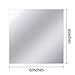 Resinta 36 Pieces Flexible Mirror Sheets Non Glass Mirror Self Adhesive Tiles Mirror Wall Stickers for Home Decoration, 6 x 6 Inches (36)