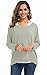 UGET Women's Oversized Baggy Tops Off Shoulder Loose Fitting Pullover Casual Blouse T-Shirt Sweater Long Batwing Sleeve X-Large Gray