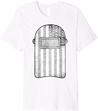 American Welder Shirt | US Flag Welding Hood T-Shirt Gift