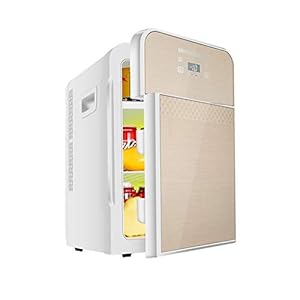 YANJ-22L-Digital-Display-Version-Car-refrigeratorMini-Fridge-12v-220vDual-core-Refrigeration-Household-Small-Cooler-LOLDF1-Color-Gold YANJ 22L Digital Display Version Car refrigerator,Mini Fridge 12v 220v,Dual-core Refrigeration Household Small Cooler LOLDF1 (Color : Gold)