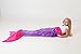Cuddly Blankets Mermaid Tail Blanket - Super Soft and Warm Polar Fleece Fabric Blanket Perfect for Kids and Teens (Ages 3-12) (Dark Purple and Hot Pink)