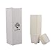 BangQiao 2.70 Inch Square Plastic Flower Pots for Plants, Seedlings, Pack of 12 (White)