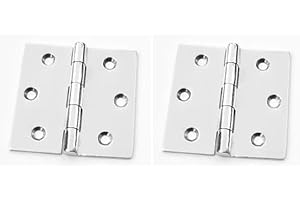 MARINE PART DEPOT Two Marine Grade Stainless Steel Butt Hinges 3" with Thickness 1/8"