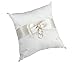 Lillian Rose Ivory Classic Satin Pearl Wedding Ring Pillow, 1 Count (Pack of 1)