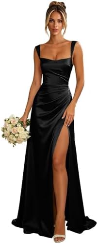 Amazon.com: Womens Dresses 2 Piece Outfit Split Front Crepe Overlay Elegant  Sleeveless Flowy Dressy Formal Tunic Dress Set Gown Black : Clothing, Shoes  & Jewelry