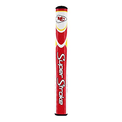SuperStroke NFL Golf Putter Grip, Kansas City Chiefs Mid Slim 2.0, Red/Gold