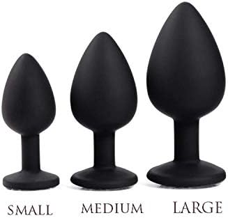 ATAGE Būtt Play Plug S/M/L Size Silicone Jeweled Anál Plug Chástí-ty Būtt Plug Anál Pê-NIS Sexxle Toy Būttplug Anál Gay Sexxle Toys for Woman Men,Sml One Set Tshirt